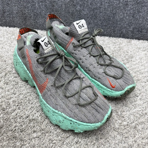Nike Space Hippie 04 Sneakers Gray Green Shoes CZ6398-020 men\'s size 11